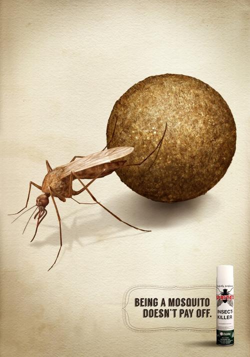 spritex杀虫剂产品平面广告-欧莱凯设计网